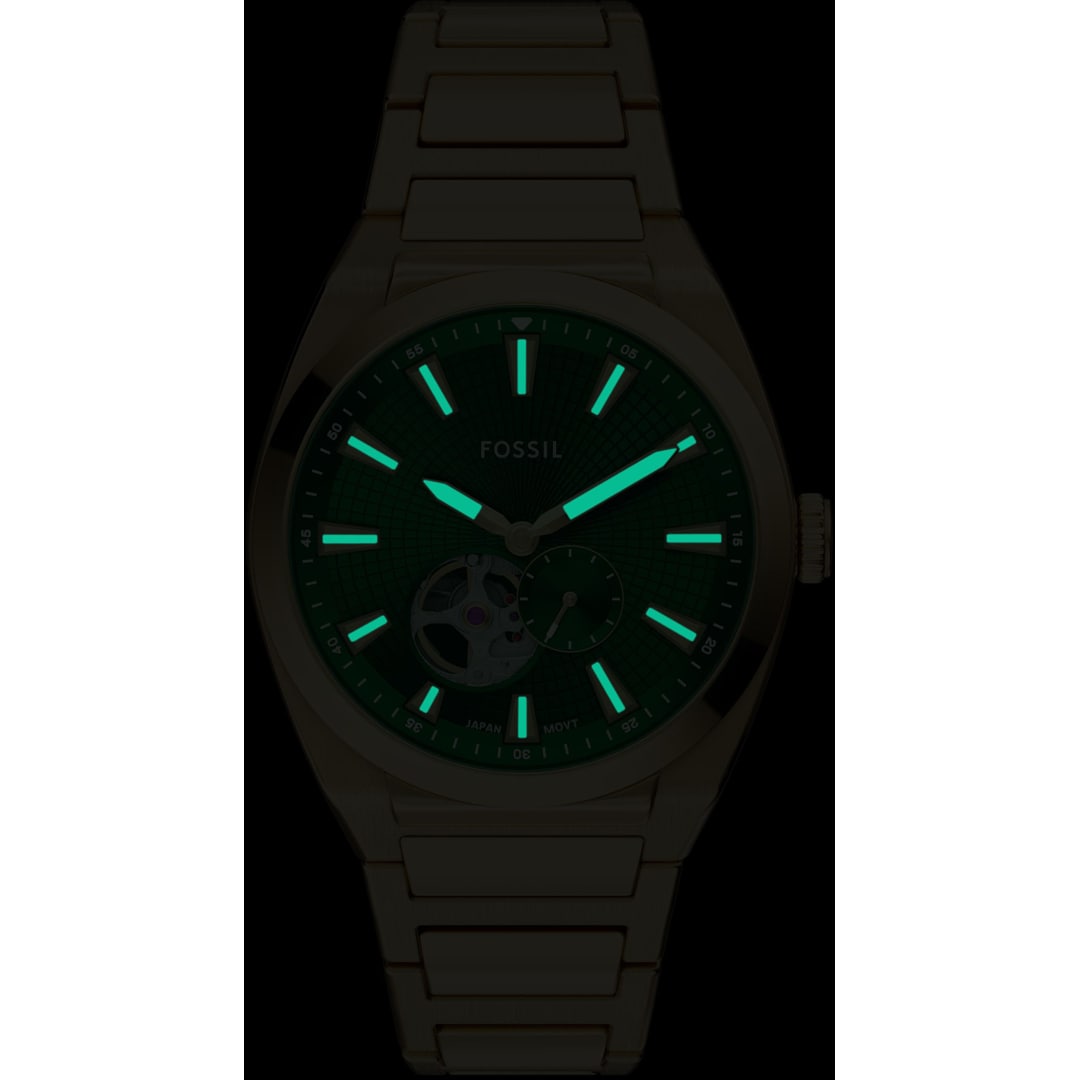 Fossil Everett Automatic Goldig / Grün