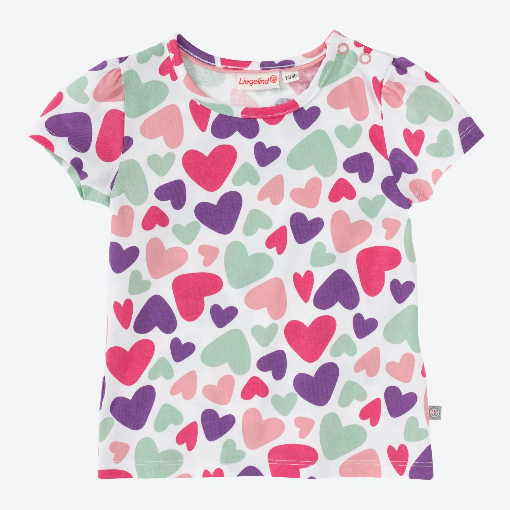 Baby-Mädchen-T-Shirt mit Herzchen
