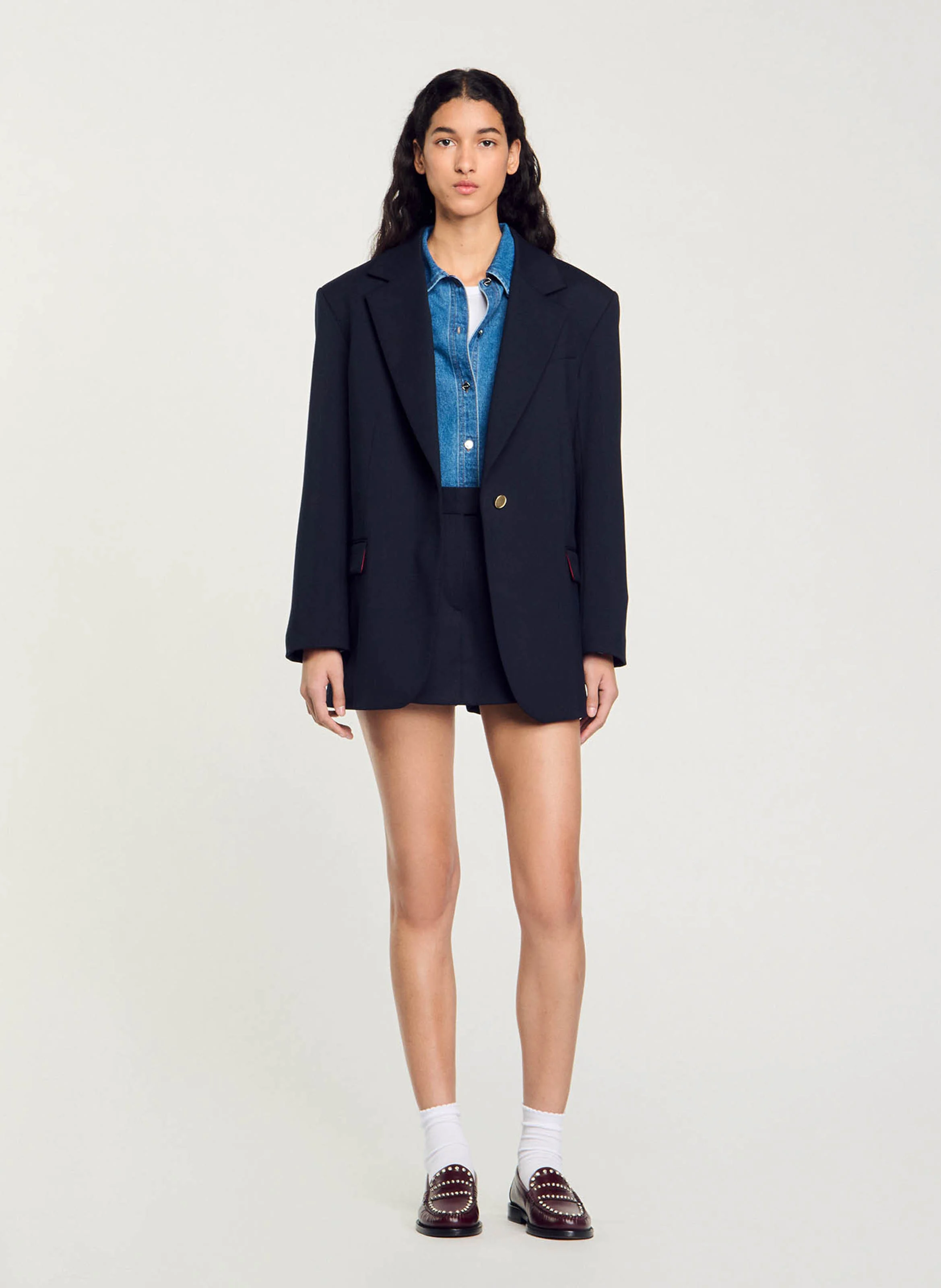 Veste tailleur oversize | Bleu