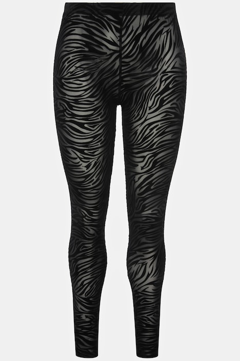 Strumpf-Leggings, Mesh, Animalmuster