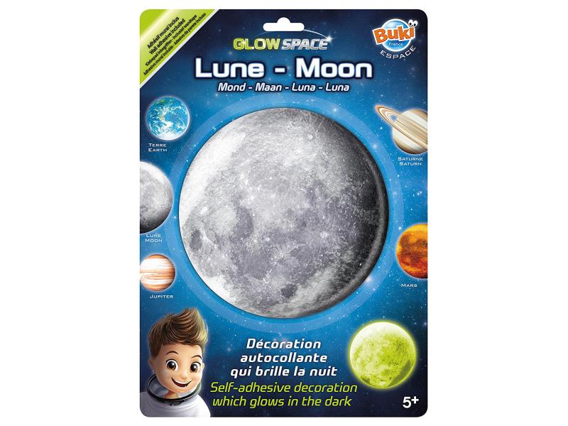 Buki Wandtattoo Selbstleuchtender Mond Wanddeko