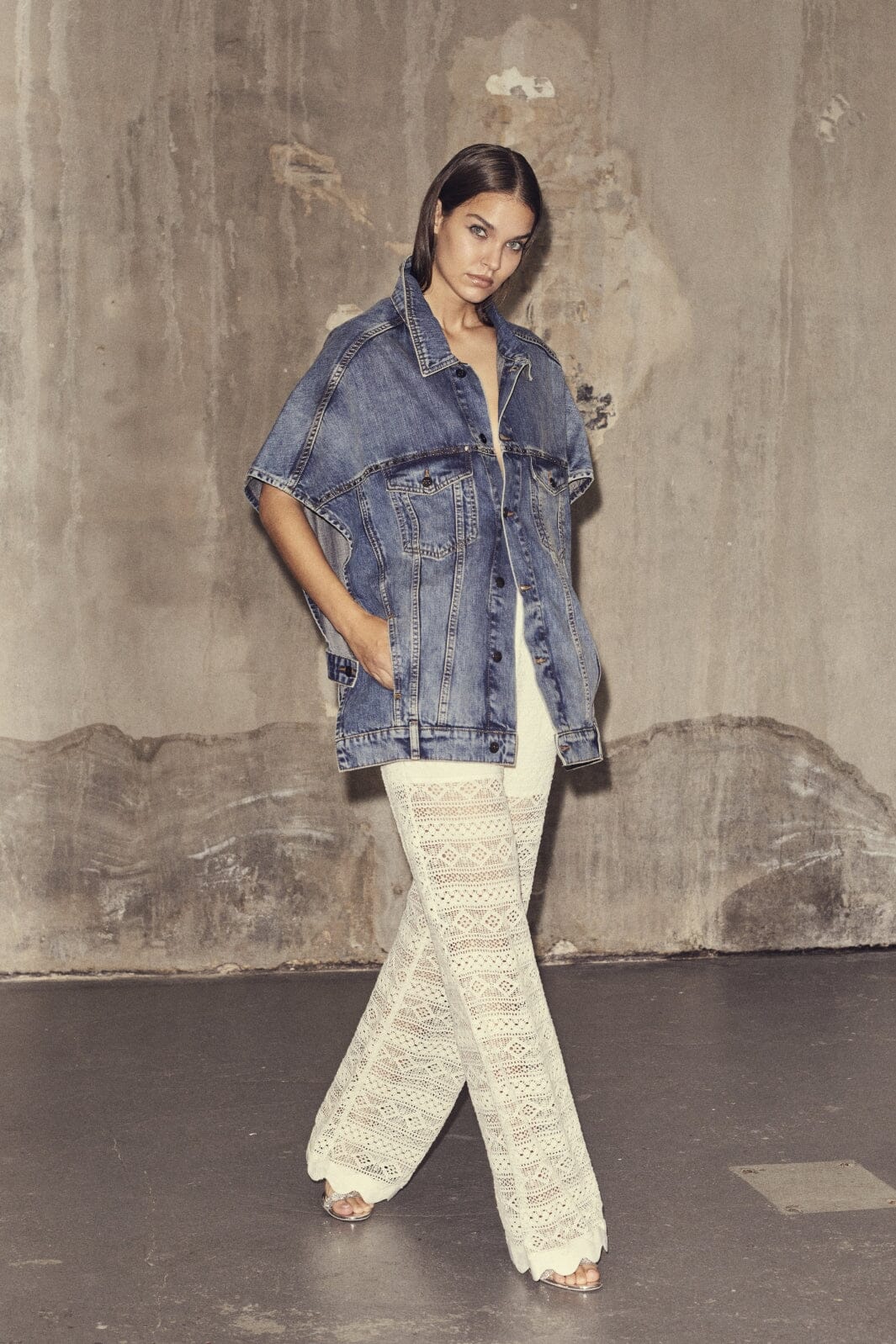 Co´Couture Darincc Denim Poncho 30169