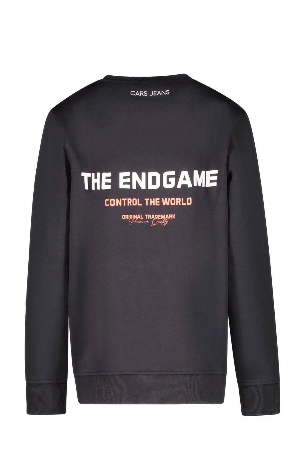 Cars sweater YANCKS met backprint zwart