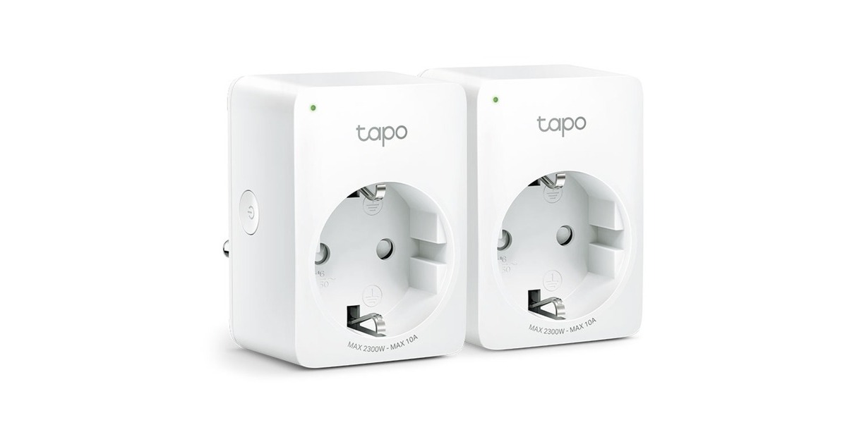 TP-LinkTAPO P100 Mini Smart Wifi-stopcontact (2 pack) schakel stekkerdoos  (Wit, 2 stuks)