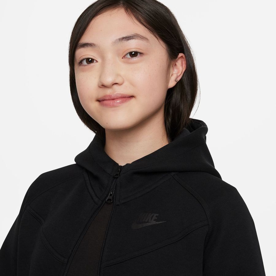Nike Sweat à Capuche NSW Tech Fleece 2024 - Noir Enfant