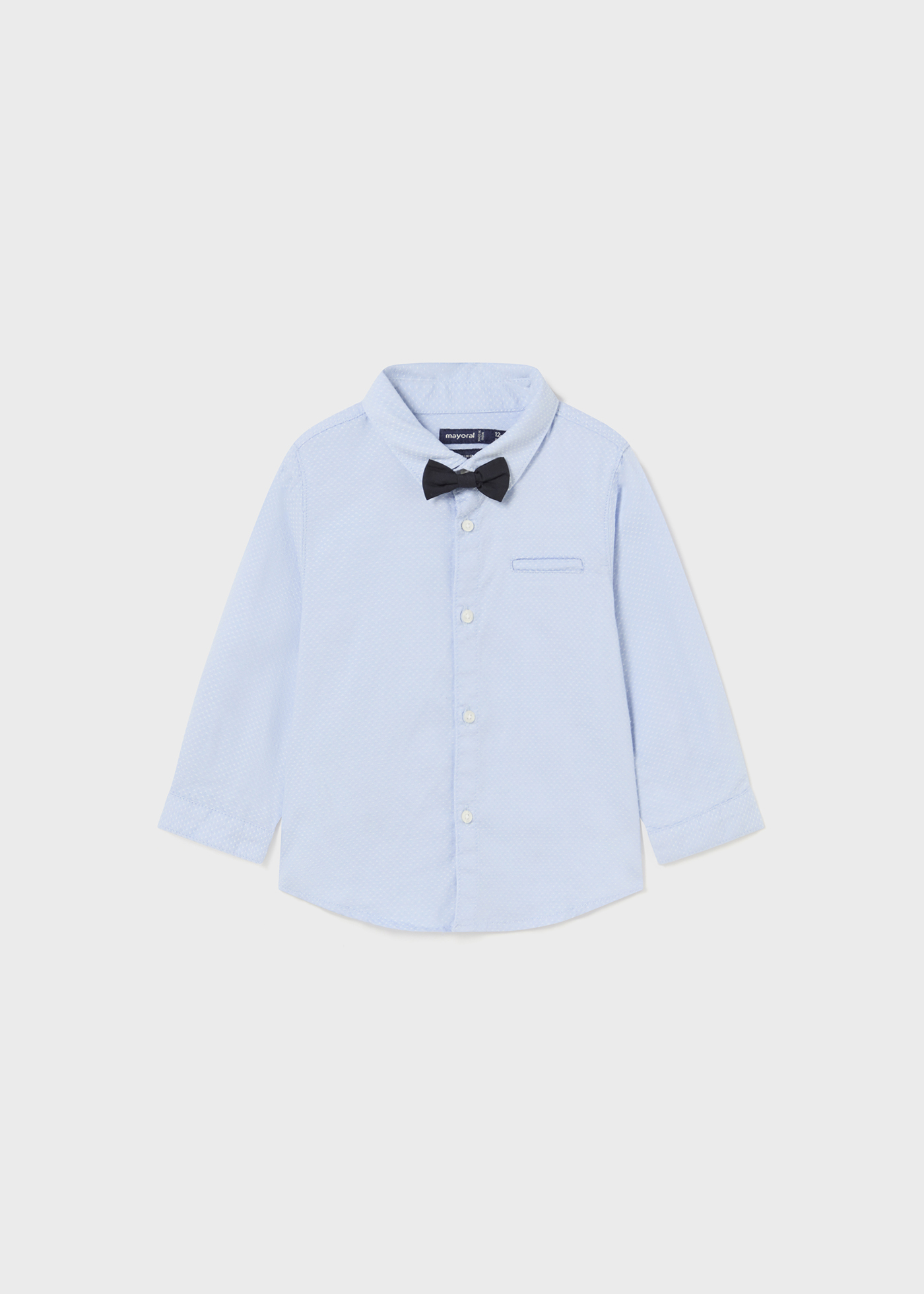 Camisa infantil Better Cotton com gravata borboleta removível