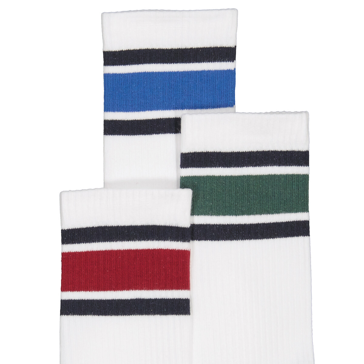 COLEÇÃO LA REDOUTE<br>Conjunto de 3 pares de meias