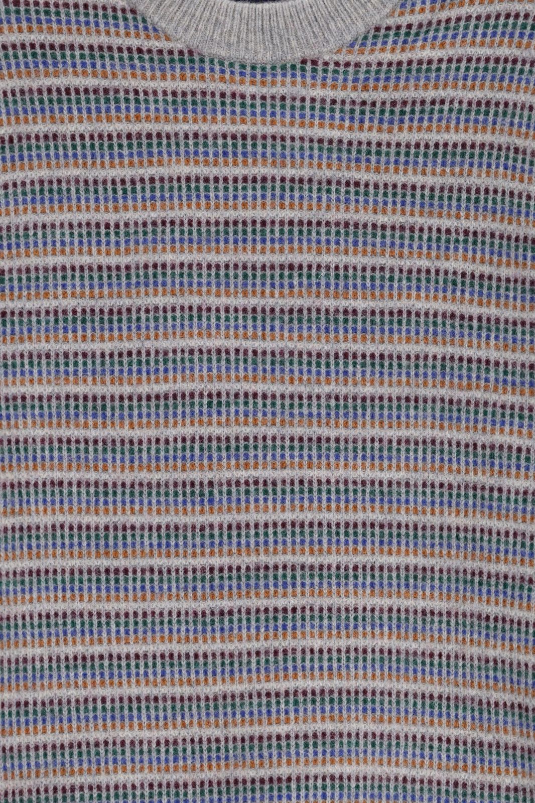 Multicolour gestreepte wollen trui
