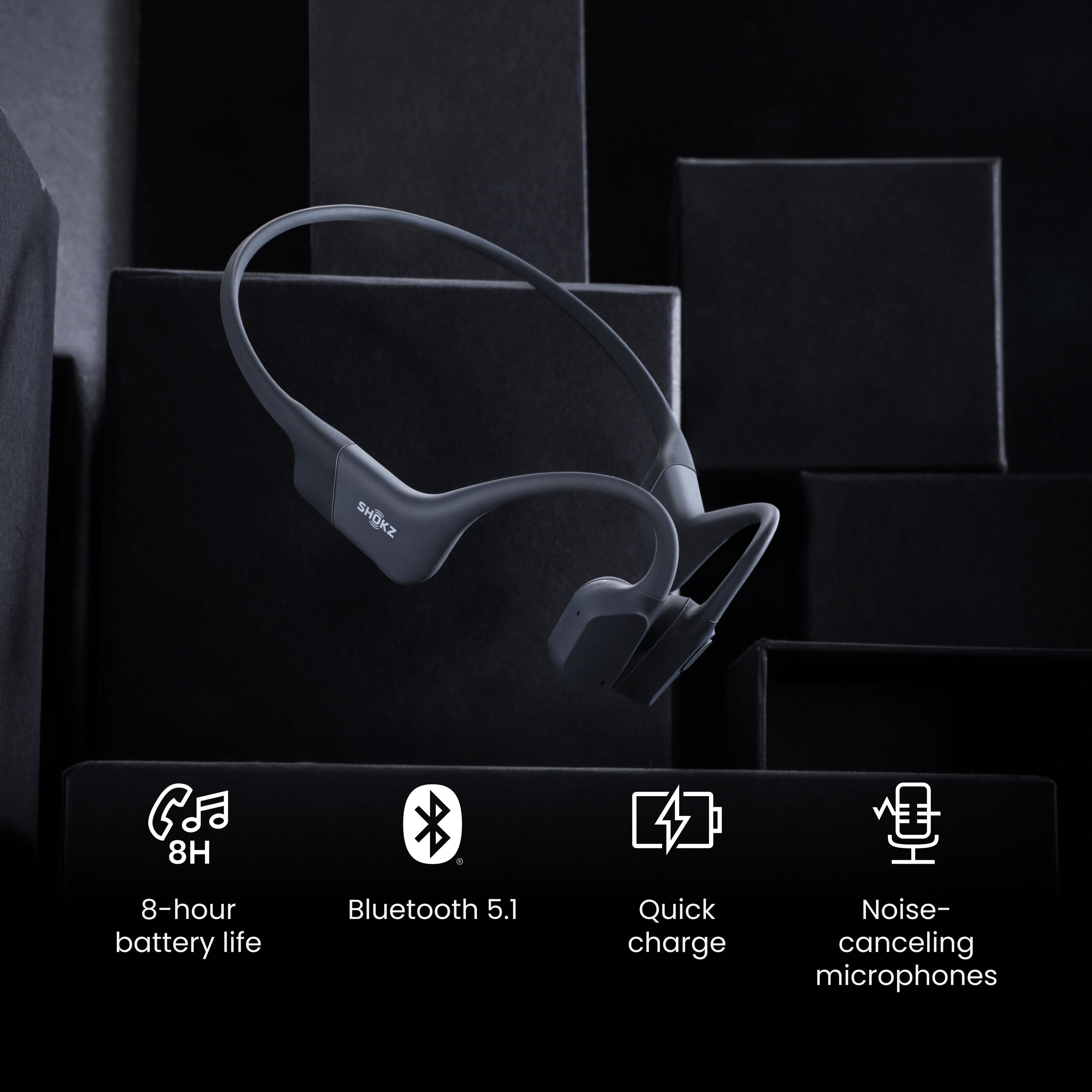 Shokz OpenRun Trådløse hodetelefoner USB-C