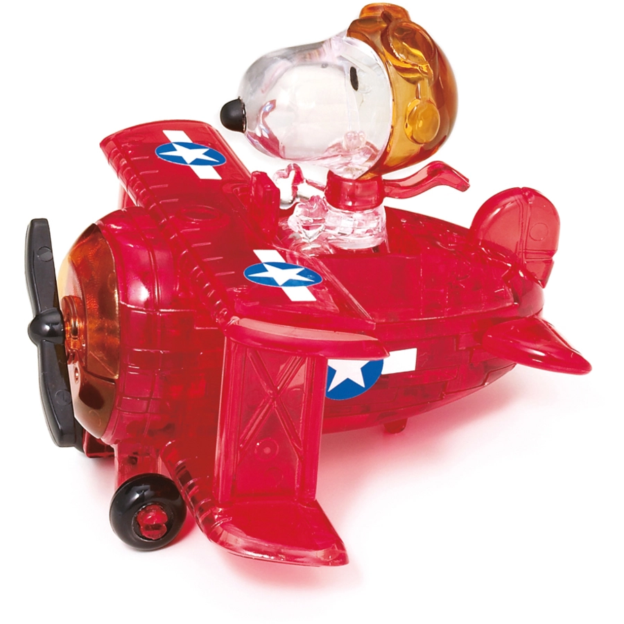 HCM Kinzel Crystal Puzzle Snoopy im Flugzeug Mehrfarbig