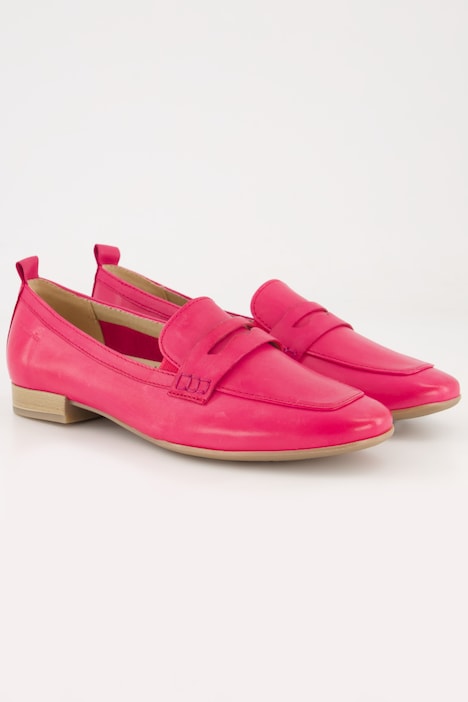 Tamaris Comfort Leder-Loafer, Wechselfußbett, Komfortweite