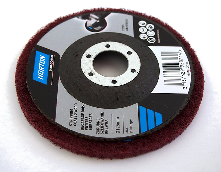 Disque de décapage bois petites surfaces Norton ø125 mm
