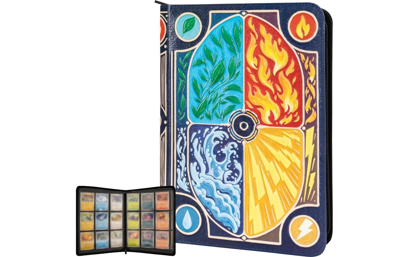 Sammelalbum Pokemon KartenPU-Leder mit Reissverschluss