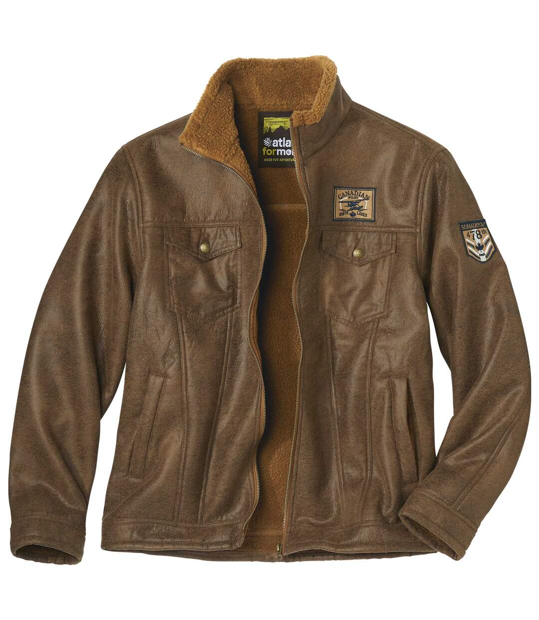 Blouson Aviateur Suédine Doublé Sherpa