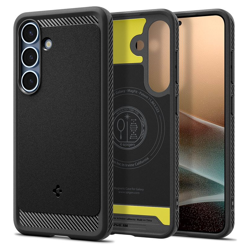 Samsung Galaxy S25  Plus Rugged Armor Case Hülle MagSafe-Modul (ACS08977) - Schwarz (Matt)