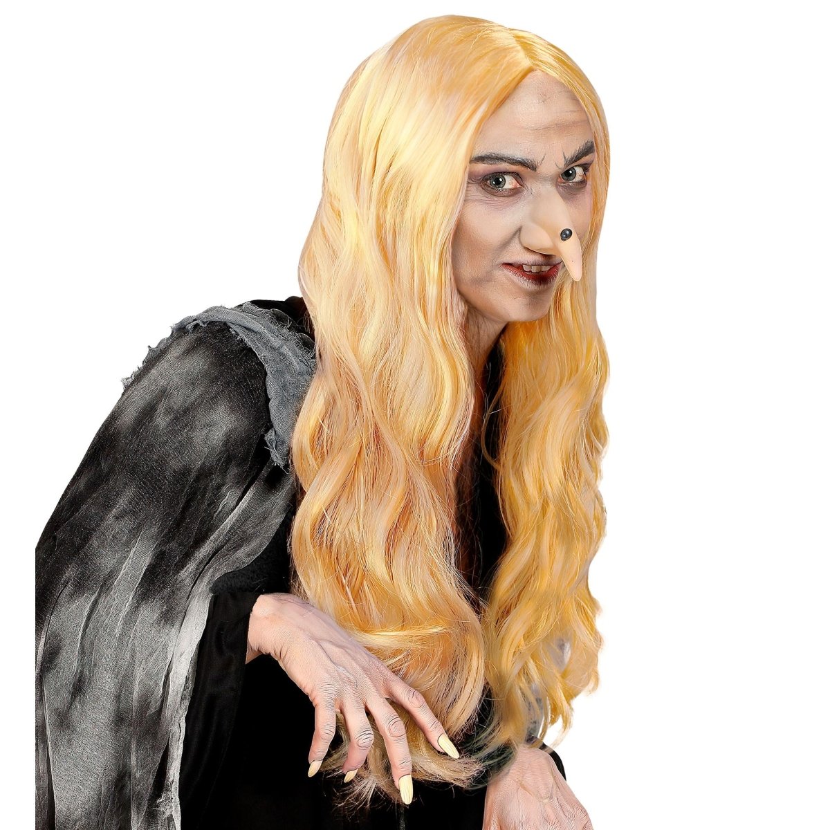 Halloween Pruik Blond Heks