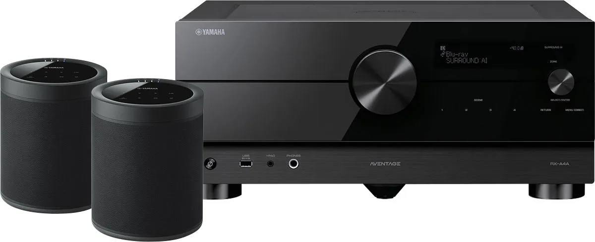 Yamaha Aventage RX-A4A   MusicCast 20 Noir (la paire) Amplis home-cinéma