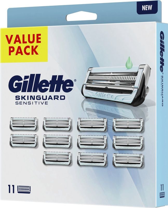 Gillette SkinGuard Sensitive - Navulmesjes - Voor Mannen - 11 Navulmesjes