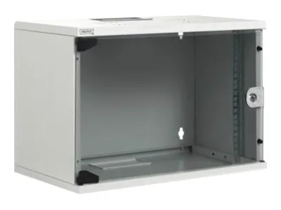 DIGITUS Professional Compact Series DN-19 12-U-S-1 - Kabinet - vægmonterbar - lysegrå, RAL 7035 - 12U - 19