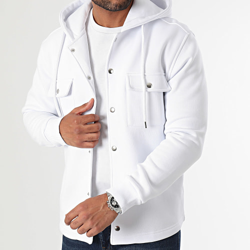 Surchemise Unie Avec Capuche 3091 Blanc