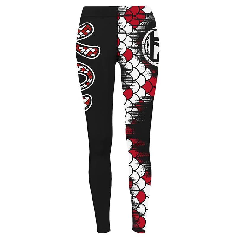 Pantalon Femme Hot Spot Design Koi - Noir