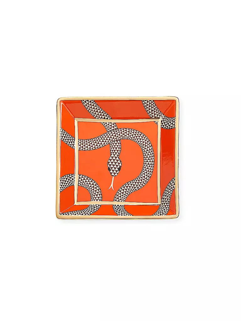 JONATHAN ADLER Schale Quadratisch 11,5cm EDEN Orange  orange