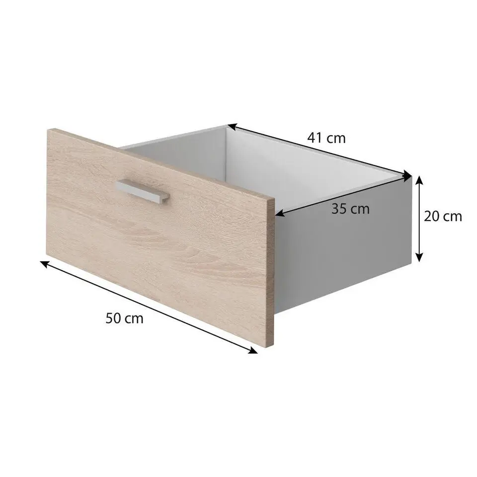 Meubella - Ladekast Dento - Wit - 50 cm