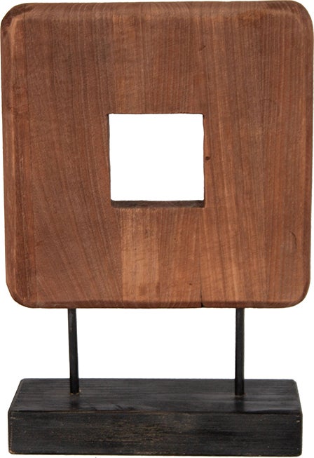 House of Nature beeld op voet Goderich naturel 25 x 9 x 36 cm