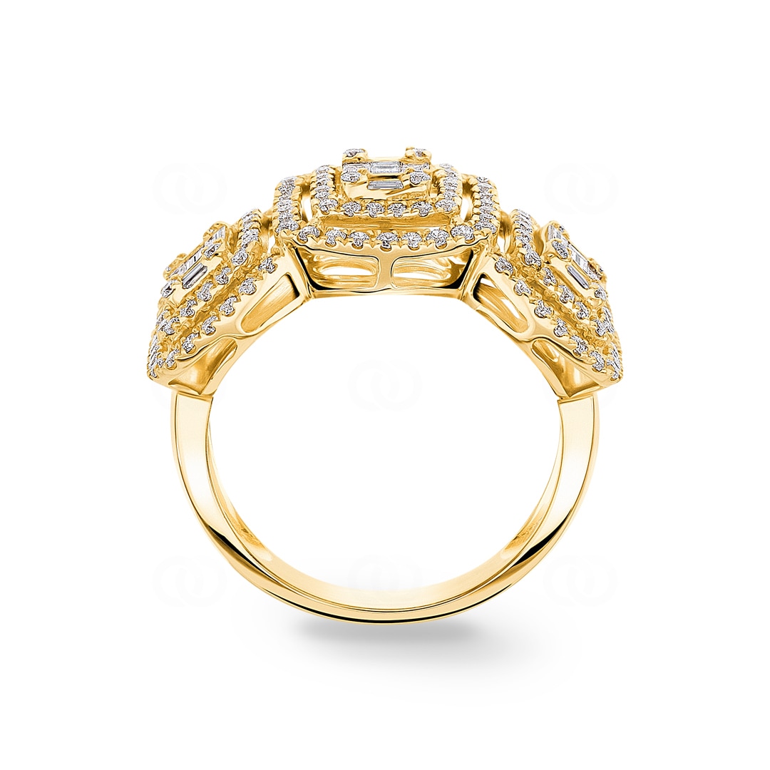 1.13 Karat Diamantring 750/18 K Gelbgold
