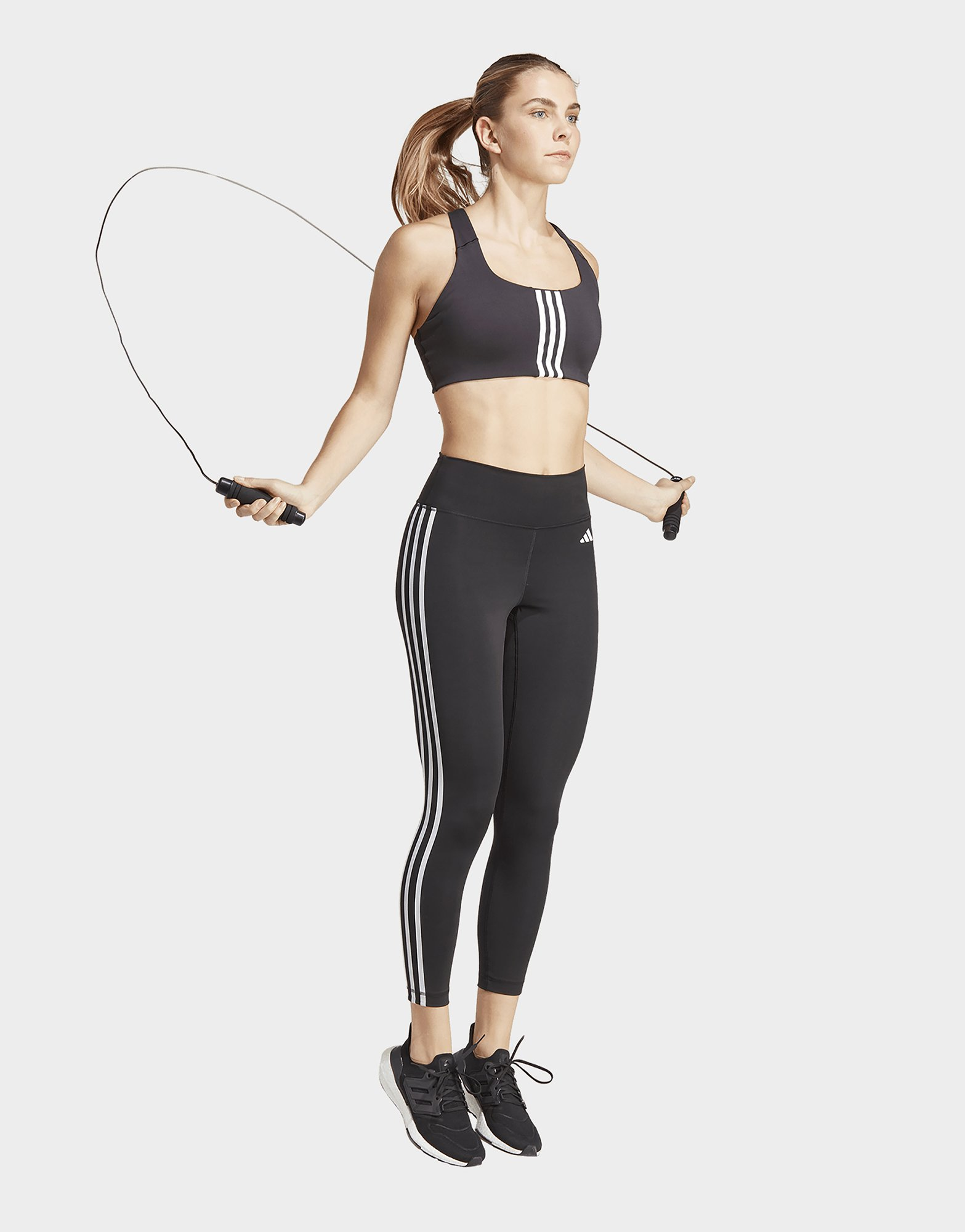 adidas Legging 7/8 taille haute à 3 bandes Train Essentials