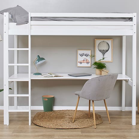 Hoppekids ECO Dream højseng med bordplade 90x200 cm