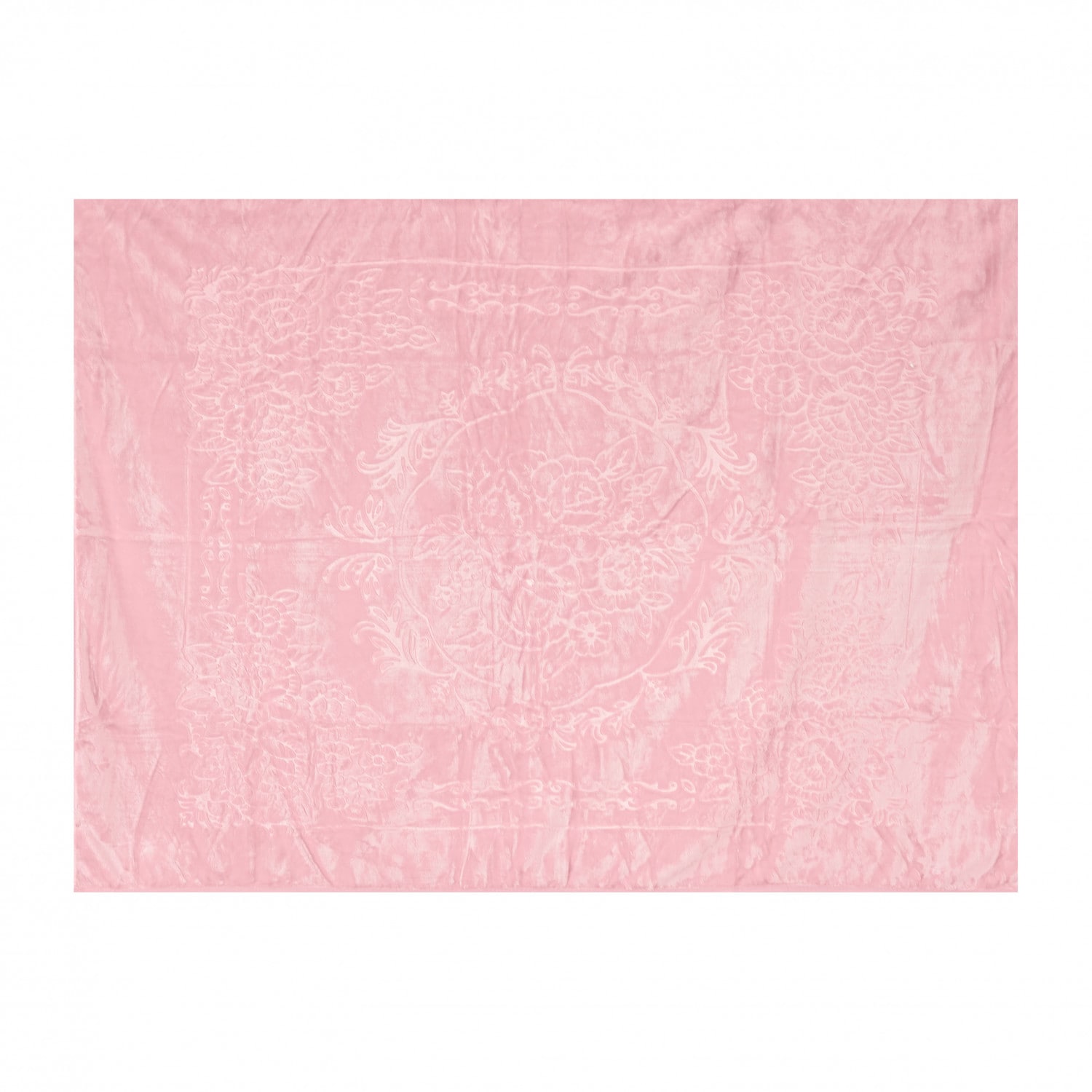 Almina Extra Weiche Wolldecke 200x240 cm 100% PES mit Blumen