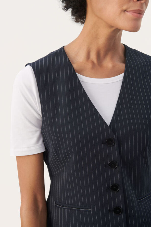 Part Two RikkePW WA Dark navy pinstripe