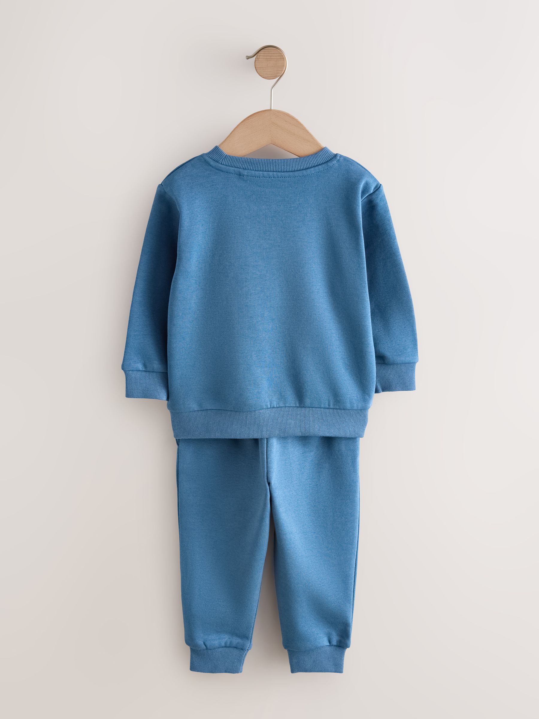Antracietgrijs/enzymblauw/stopverf - Set van 3 sweatshirts en joggingbroeken (3mnd-7jr)