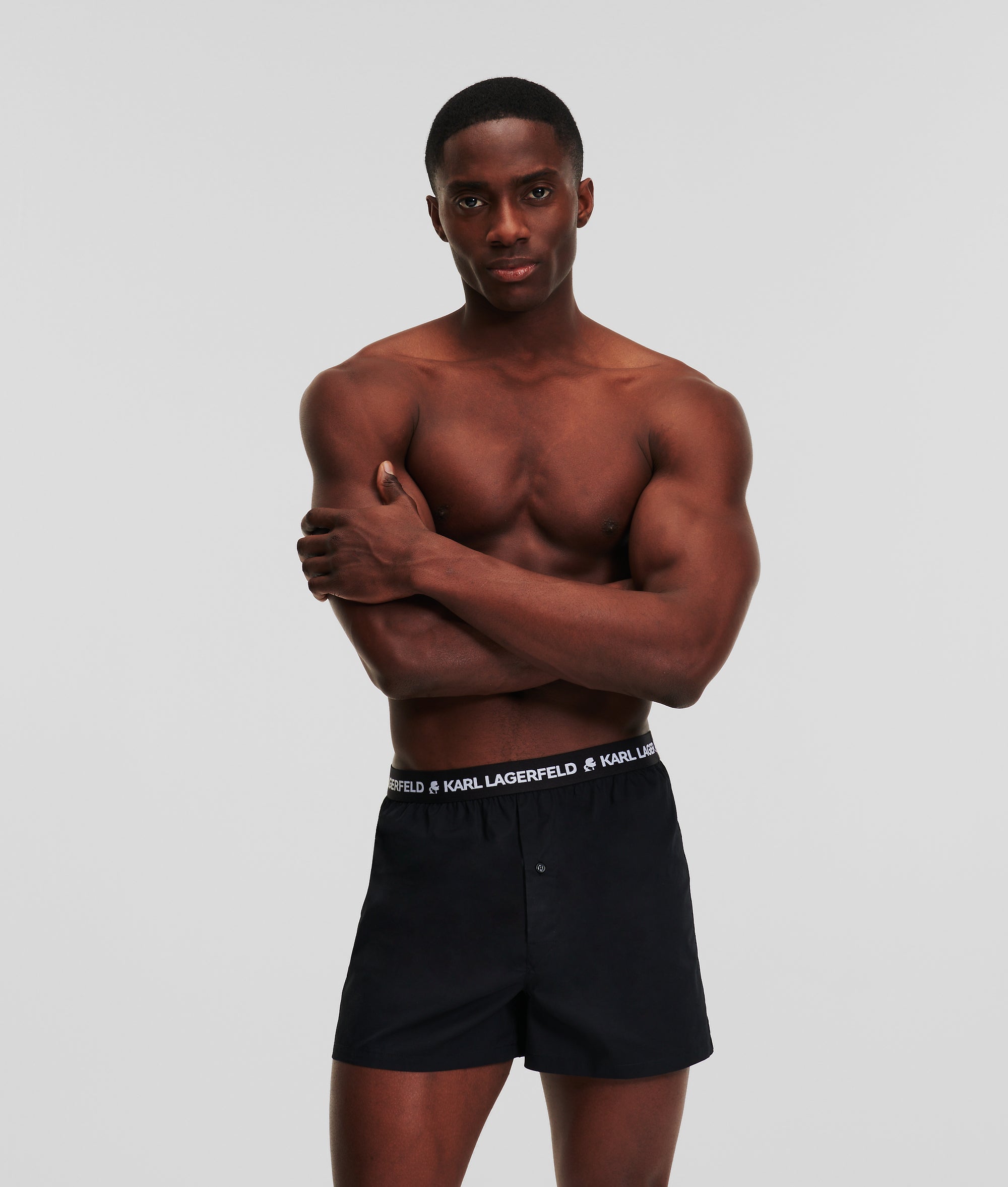 Geweven boxershort met logo – 3 stuks