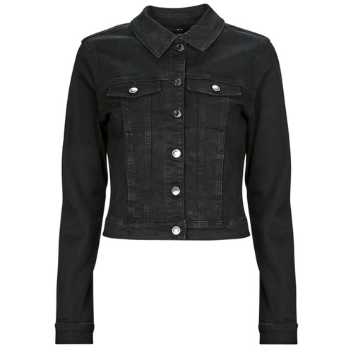 Vero Moda - VMLUNA LS SLIM DNM JACKET MIX GA NOOS - Noir