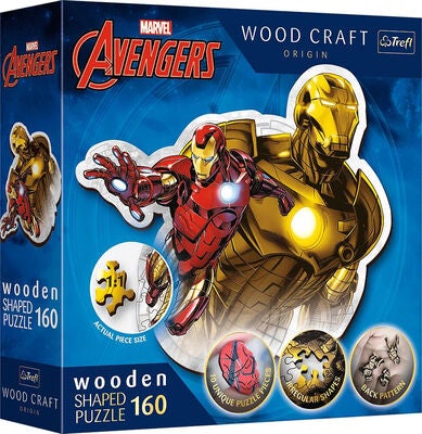 Trefl Wood Craft Origin Marvel Avengers Puslespill Brave Iron Man 160 Brikker