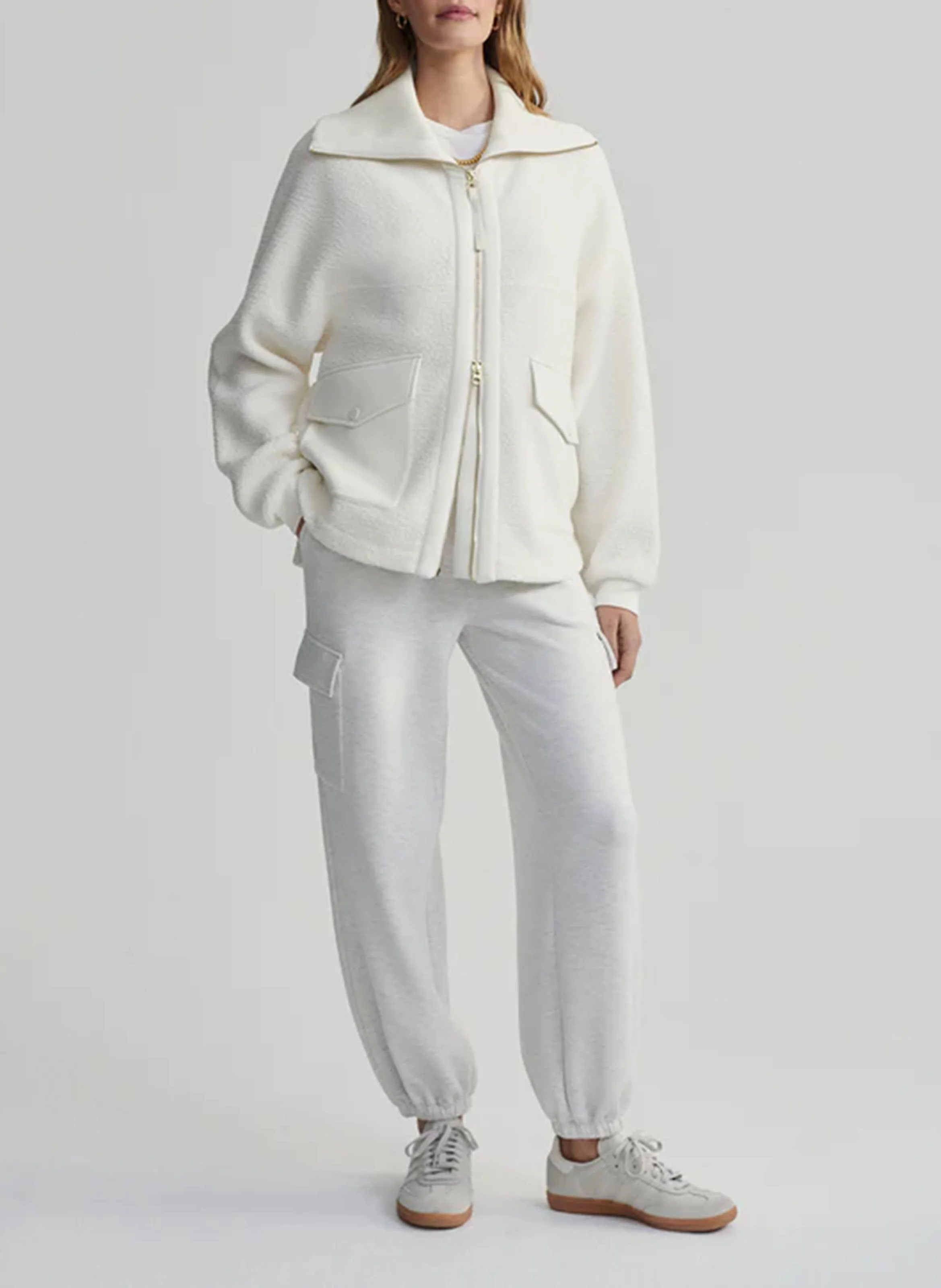 ELEANOR - Polaire col montant| Beige