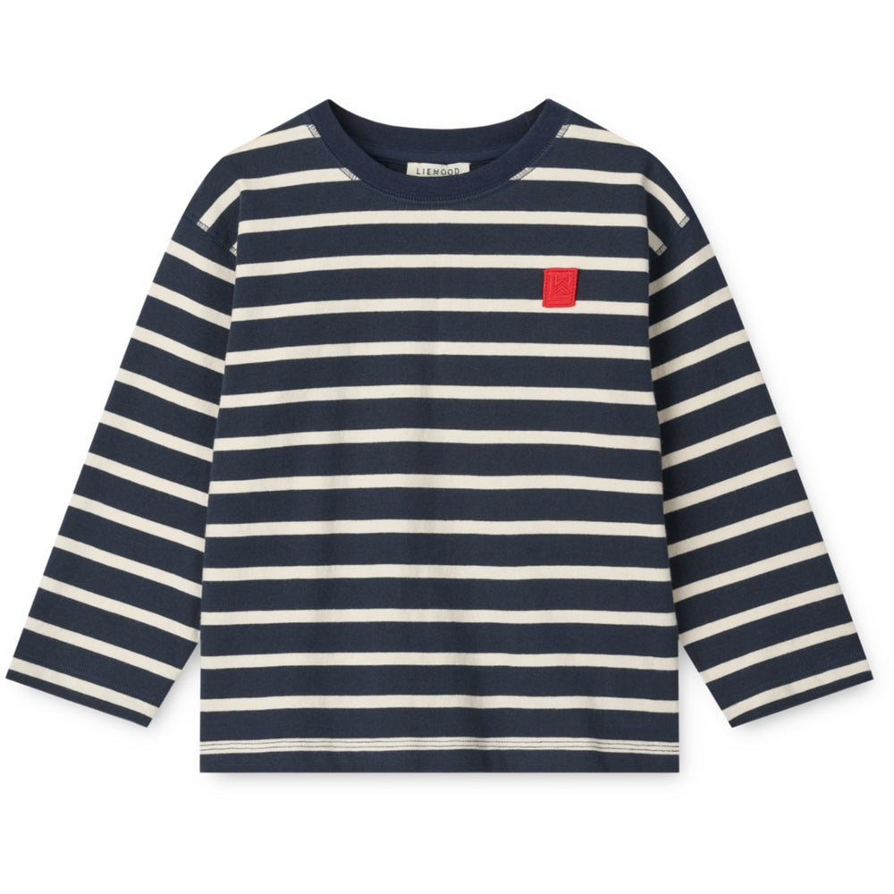 Køb LIEWOOD Stripe Classic Navy / Creme De La Creme Tyler Stripe Bluse