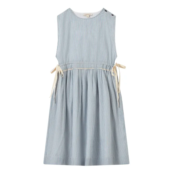 Caramel Robe Rayée Colima | Bleu