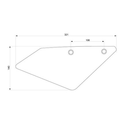 Plaques latérales Barracuda kit complet (support et Plaques numéro)