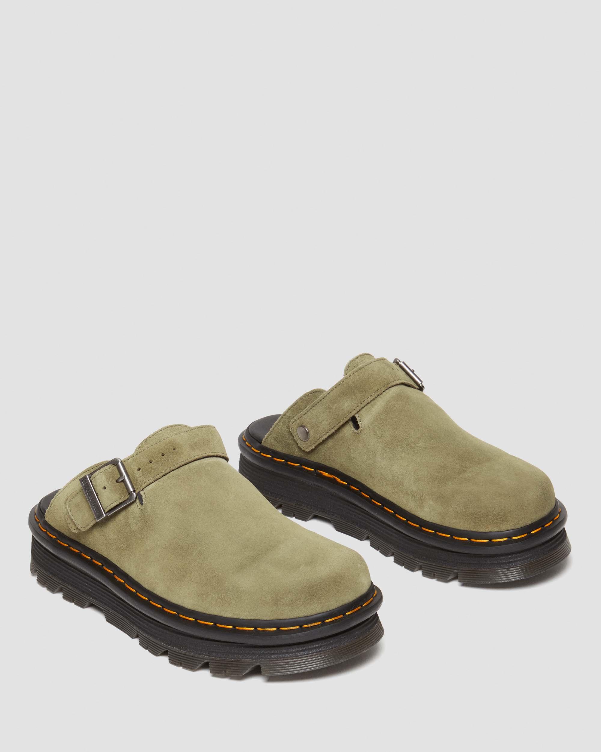 Zebzag Suede Casual Slingback Platform Mules