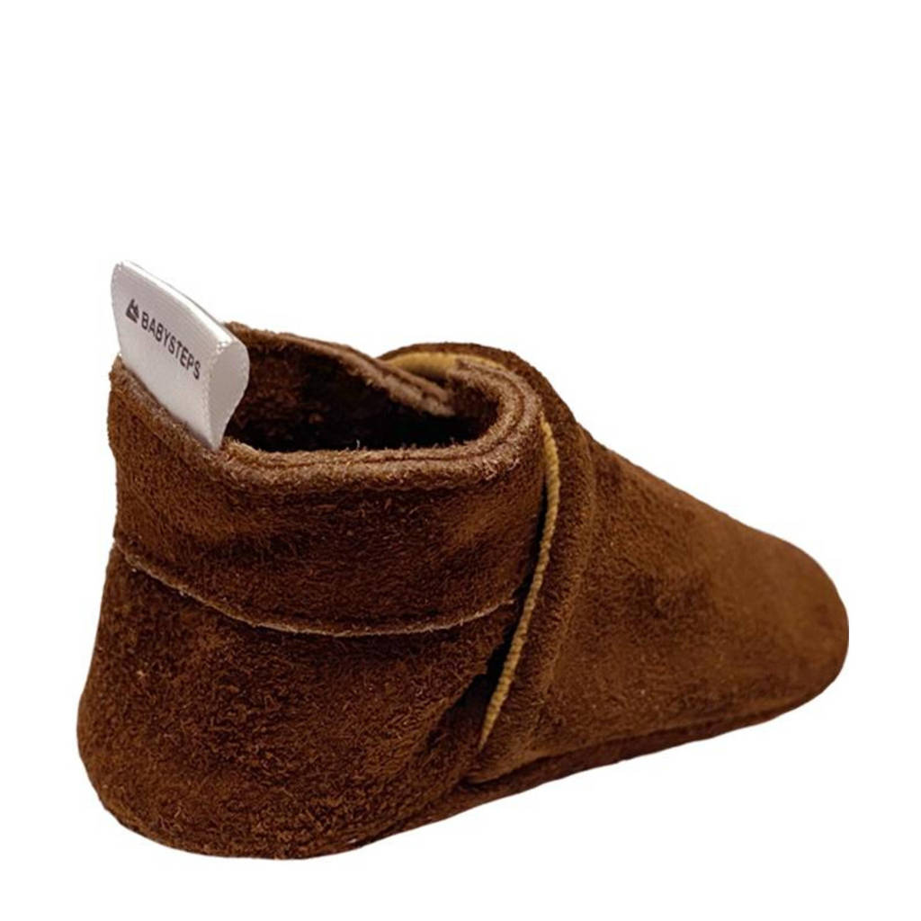 Babysteps suède babyslofjes bruin