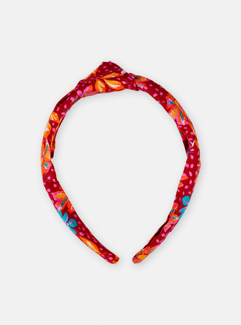Serre-tête à motif floral pour fille