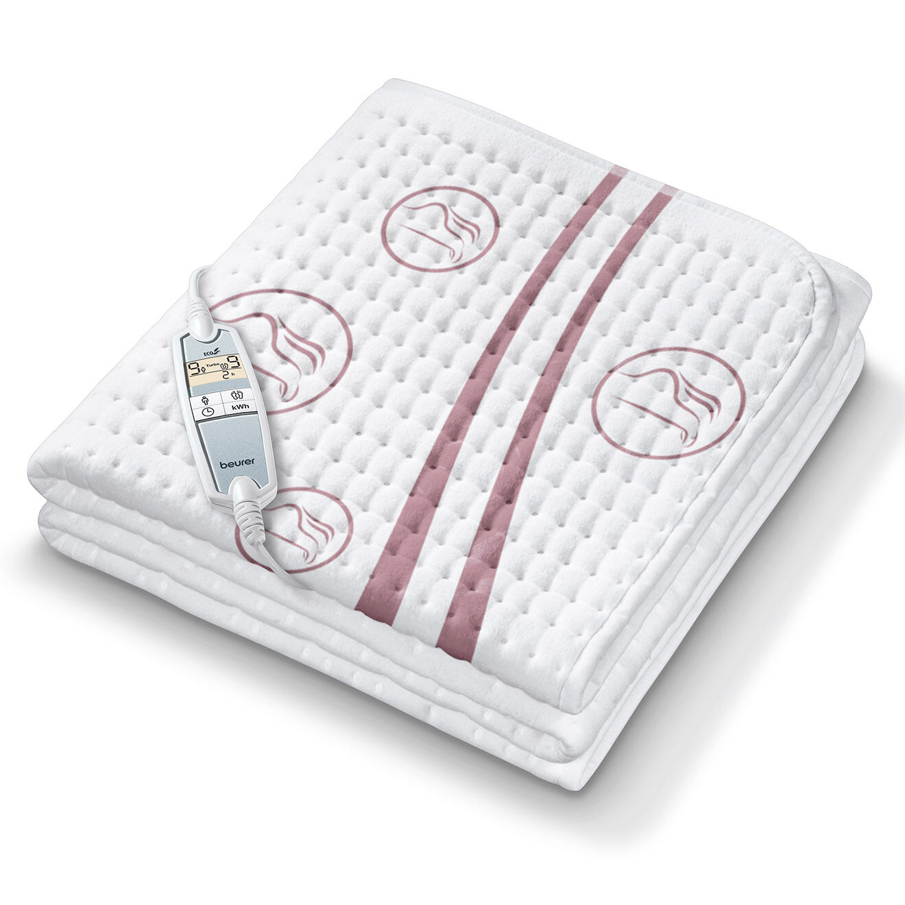 Beurer Chauffe-matelas confort 2 zone blanc/rose