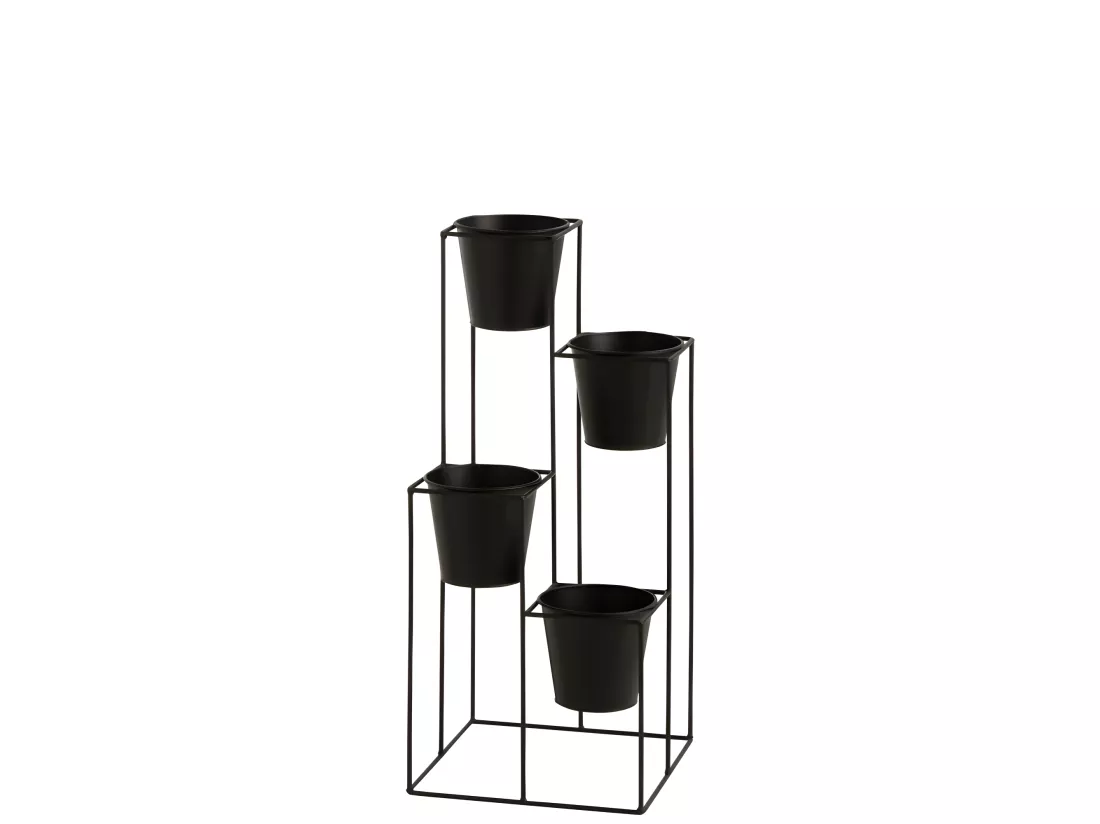 Lot de 4 Cache-Pots sur Pied 