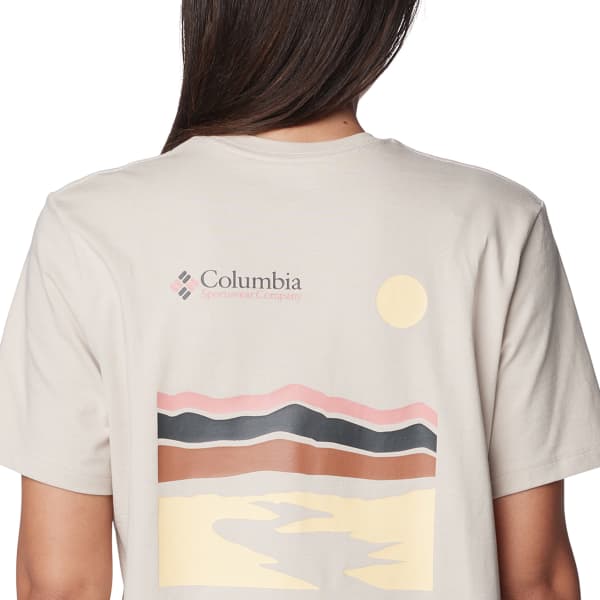 T-shirt COLUMBIA W BOUNDLESS BEAUTY SHORT SLEEVE TEE DARK STONE/HERITAGE