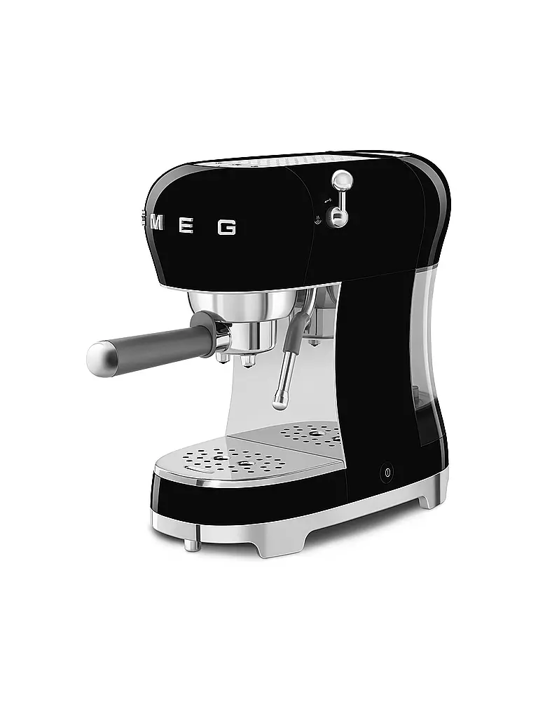 SMEG Espresso-Kaffeemaschine 50s Retro Style Schwarz ECF02BLEU schwarz