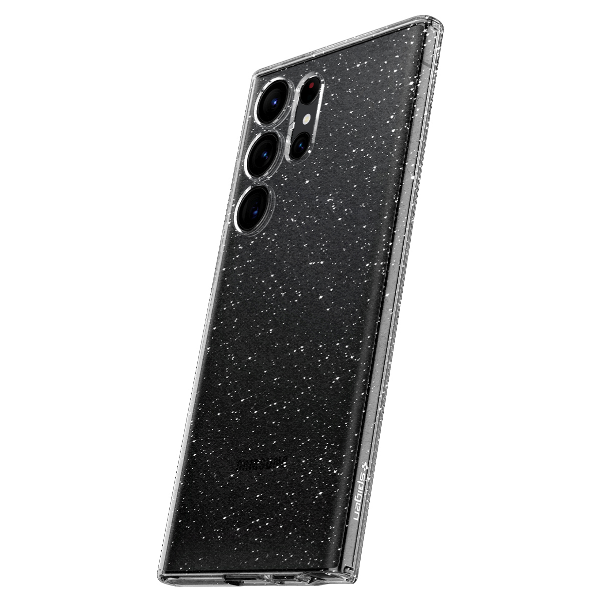 Samsung Galaxy S23 Ultra 5G Liquid Crystal Glitter Case Gummi Hülle (ACS05612) - Transparent
