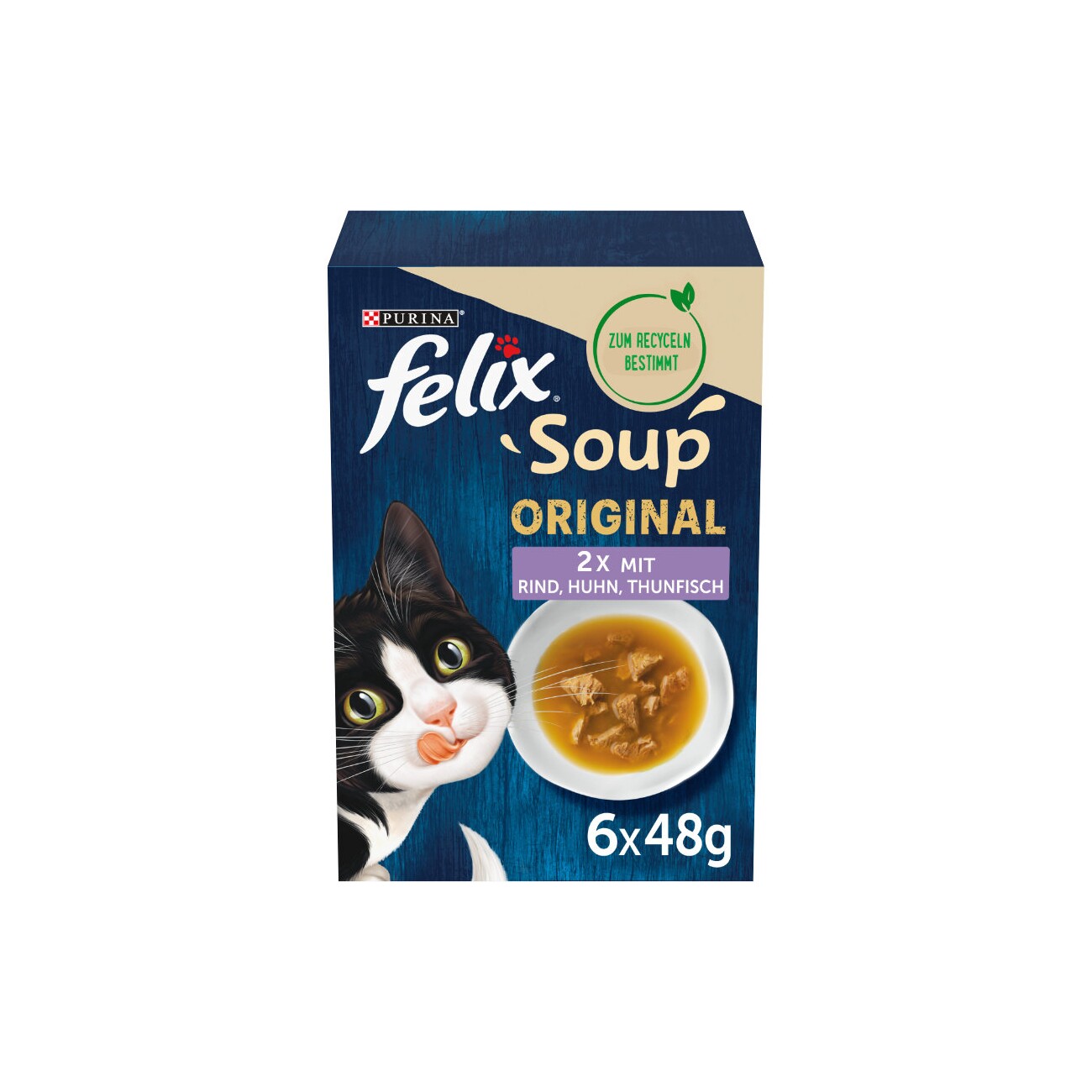 Felix Soup Suppe 6x48g Rind, Huhn, Thunfisch